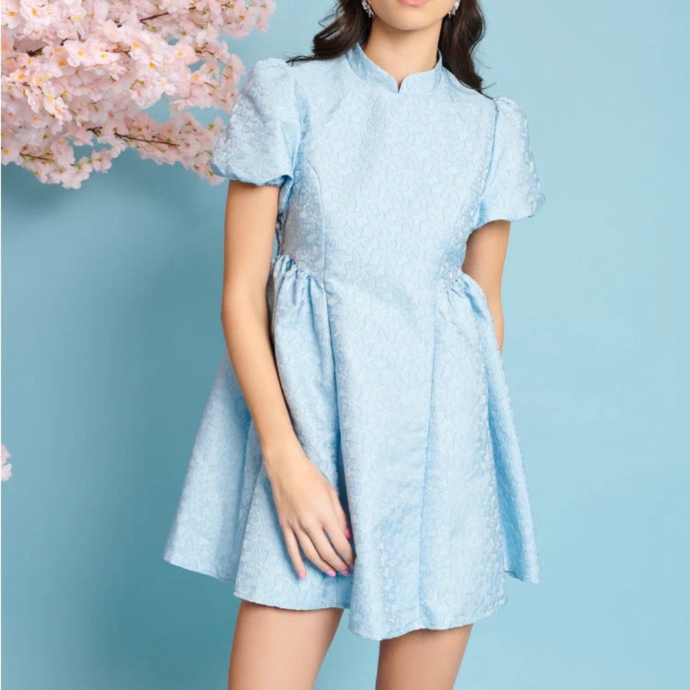 Sister Jane Nara Jacquard Mini Dress